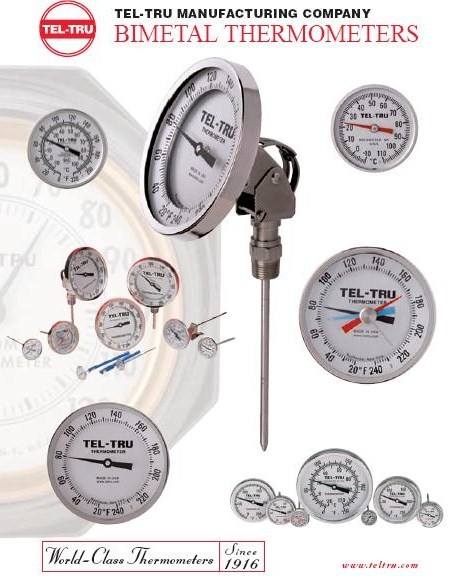 Term�metros Tel-Tru Bimet�licos